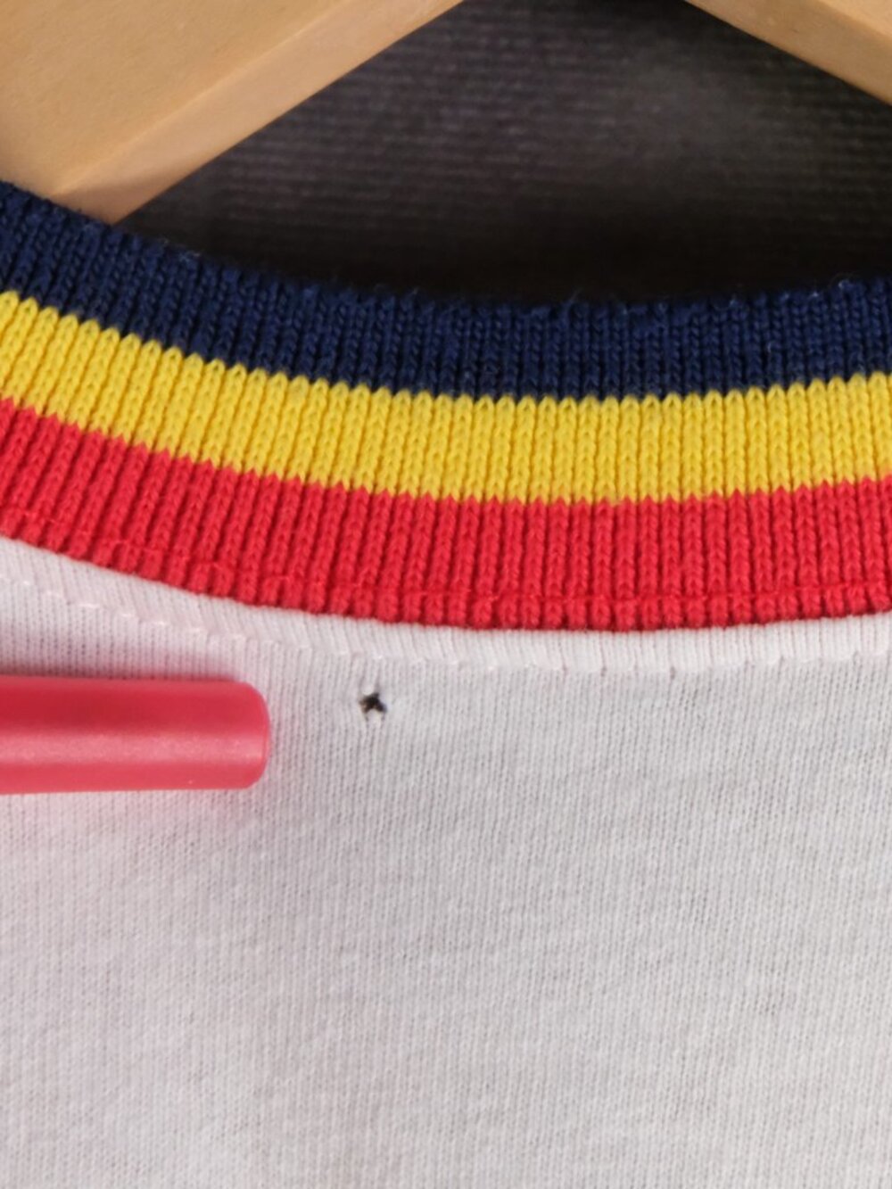Disney Spirit Jersey Mens Small White Striped 70S Retro Unisex - Picture 8 of 9
